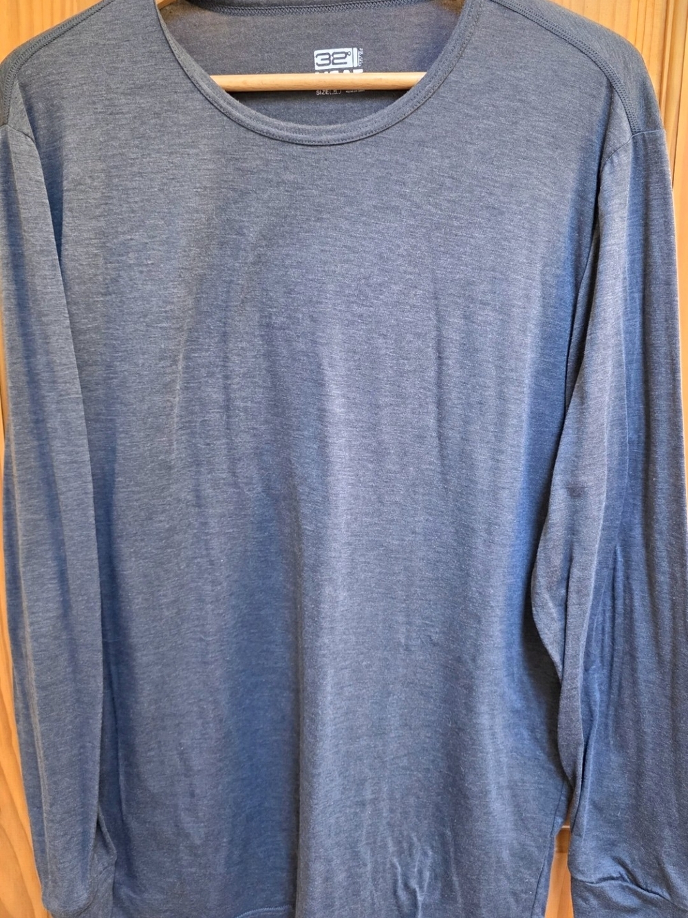 32 Degrees Men's Long Sleeve Crewneck Shirt - Grey
